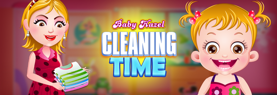 Baby Hazel Cleaning Time