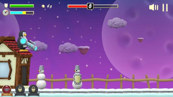Penguin vs Snowman screenshot 2