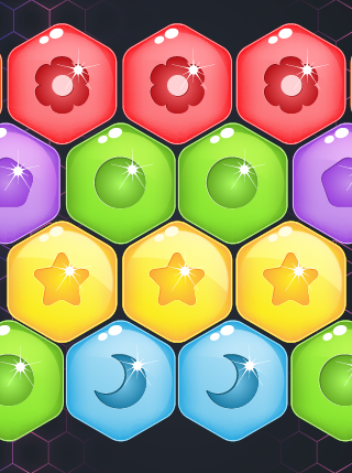 Sweet Candy Hexa Puzzle screenshot 1